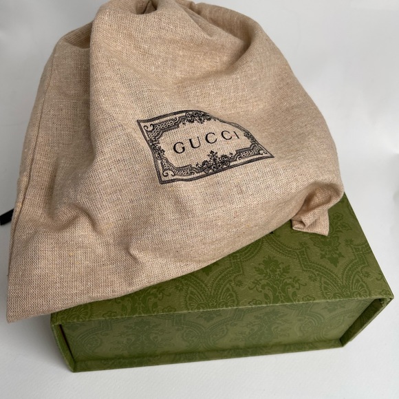 Gucci Double G Buckle GG Supreme Canvas & Leather Belt Brown - Picture 6 of 6